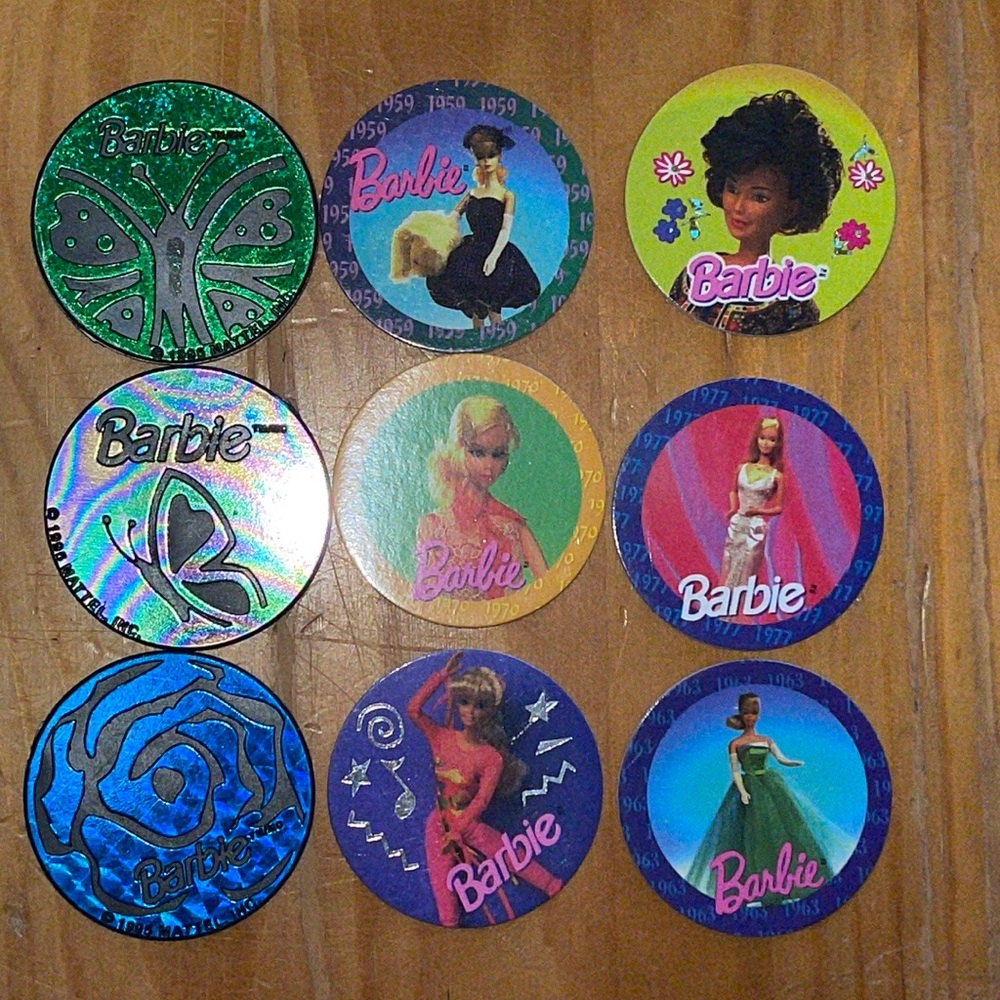 Disney POGS, authentic Barbie Pocahontas, gargoyles!!